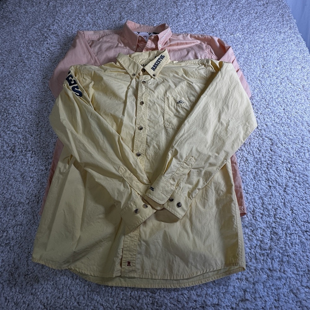 Two Boys Resistol Rodeo Gear Button Shirts Long Sleeve Cowboy Western XL‎ 14/16